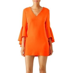 MILLY Nicole Orange Italian Dress